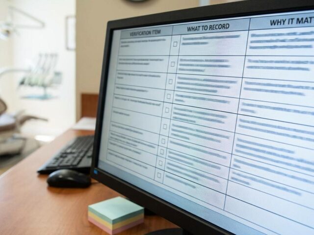 Dental Insurance Verification Script and Checklist (Free Template)