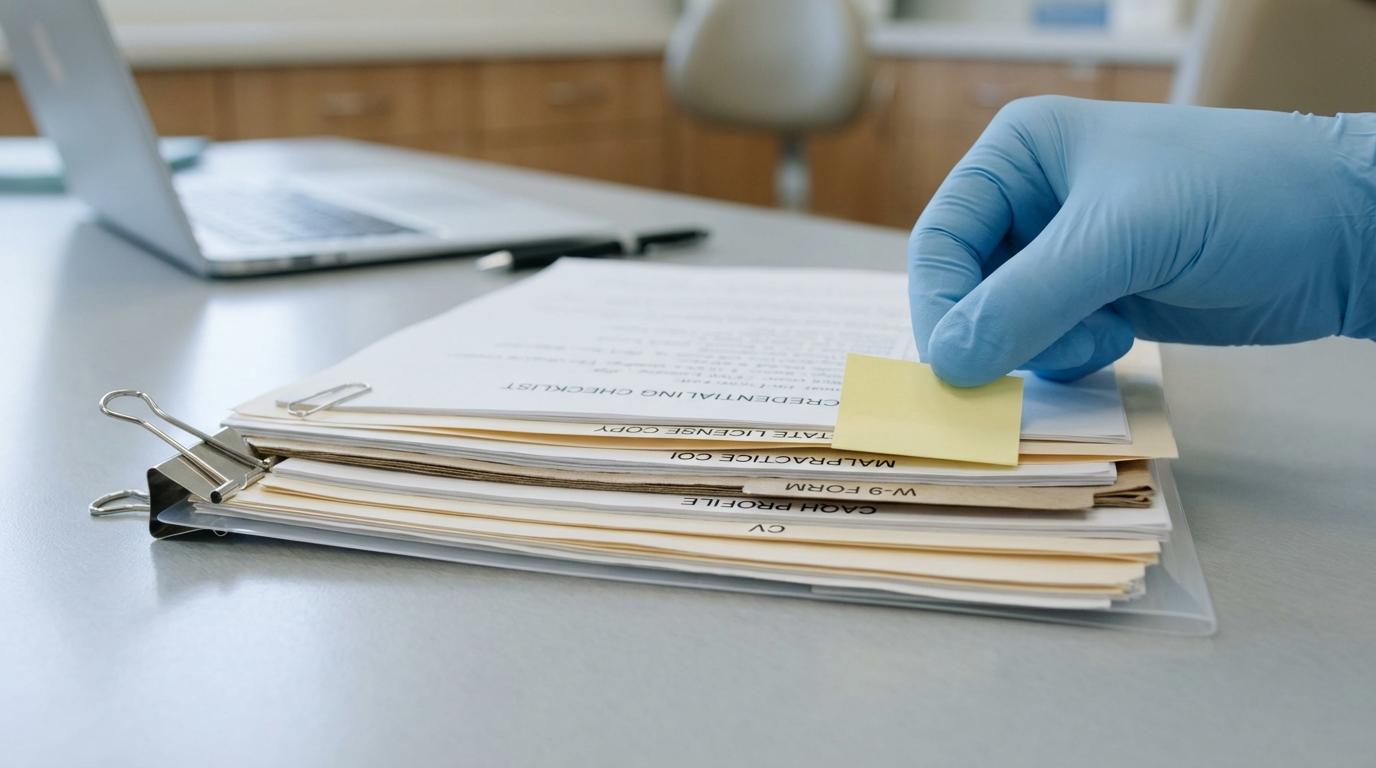 dental credentialing checklist